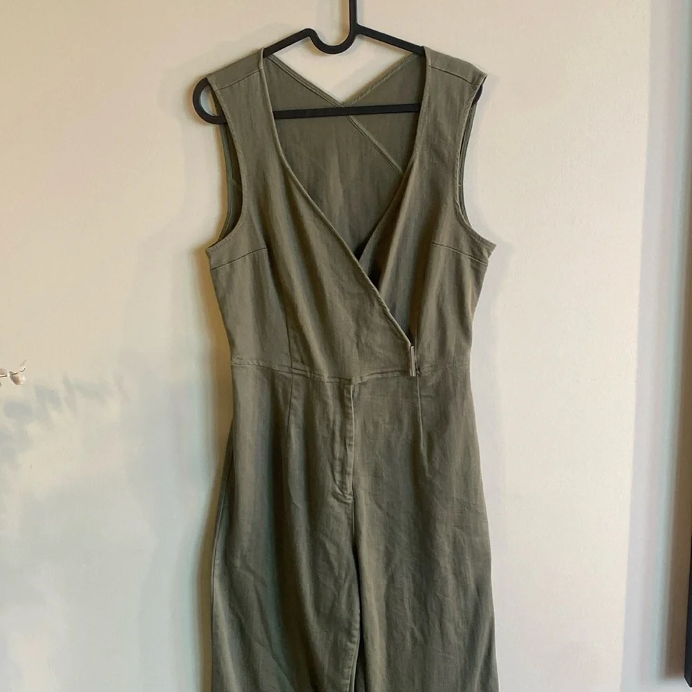 Dynamite Faux Wrap Jumpsuit - Picture 3 of 10